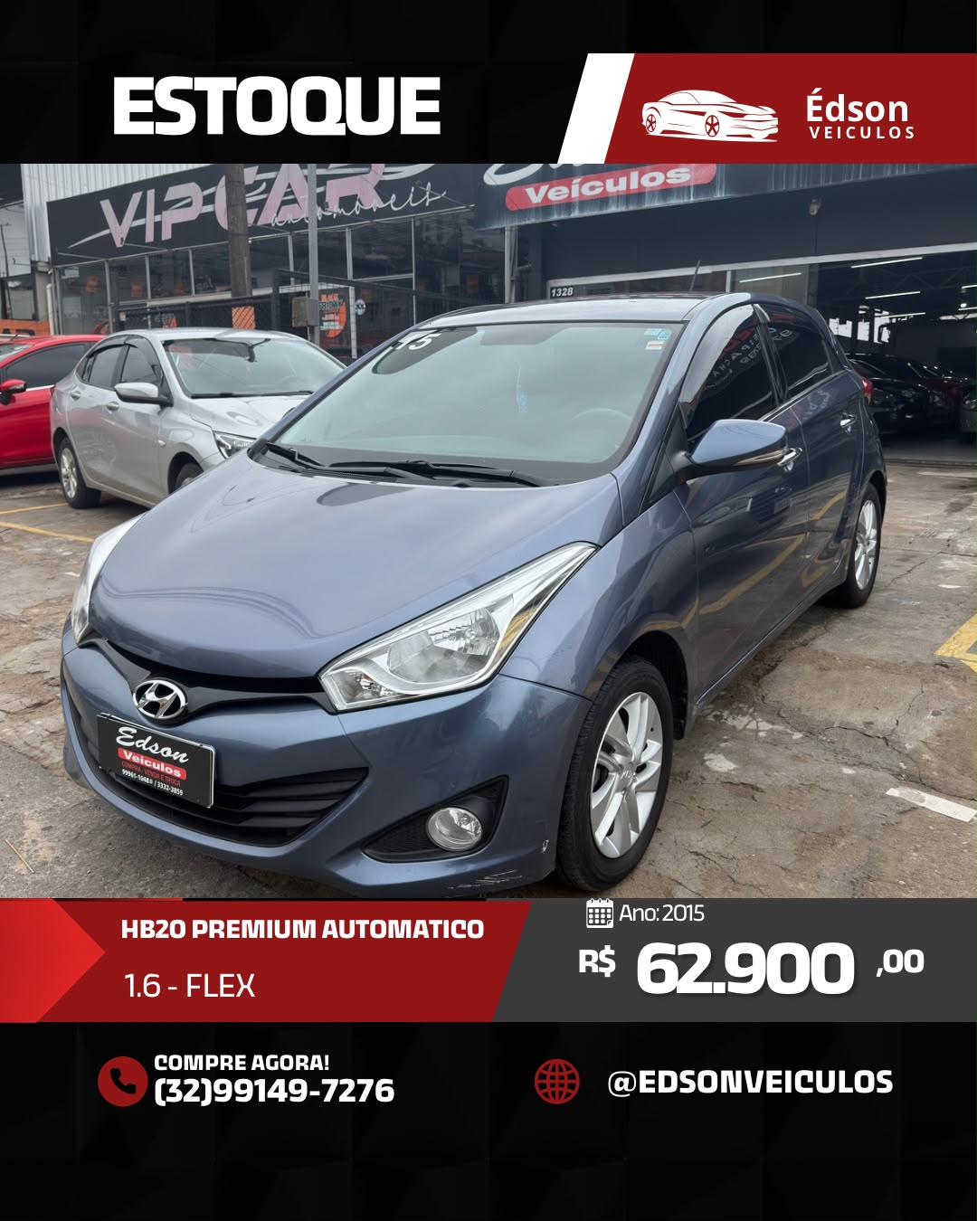 Hyundai HB20 Premium 1.6 Flex 16V Aut.	